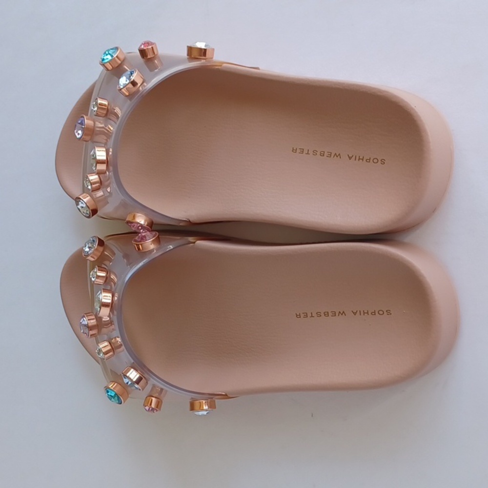 Sophia Webster Dina Gem Embellished Slip On Slide Sandals SZ 8 NWOT - Picture 10 of 16